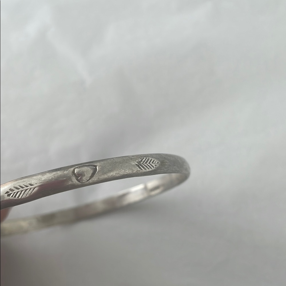 Vintage alpaca  Silver Bangle Bracelet - Picture 3 of 5